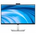 Monitor LED Dell C2723H, 27 inch, FHD, 8 ms, 60 Hz, Webcam, Negru / Alb